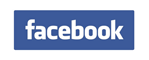 facebook logo with blue background